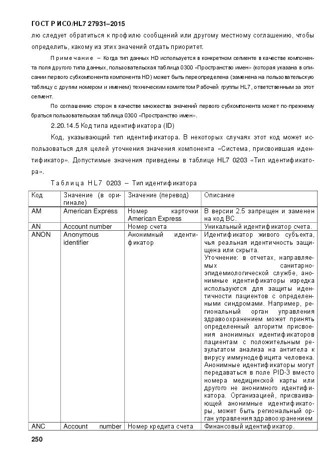 ГОСТ Р ИСО/HL 7 27931-2015, страница 257